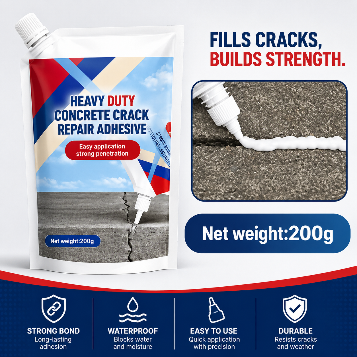 2-IN-1 CONCRETE CRACK FILLER